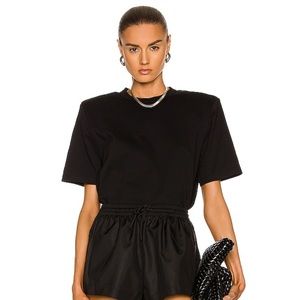 Frankie Shop Short Sleeve Shoulder Pad Tee NWT